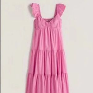 Abercrombie Ruched Flutter Dress